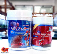 Combo CZ AQUA Supplement - Power Pink Plus and High Active for Flowerhorn